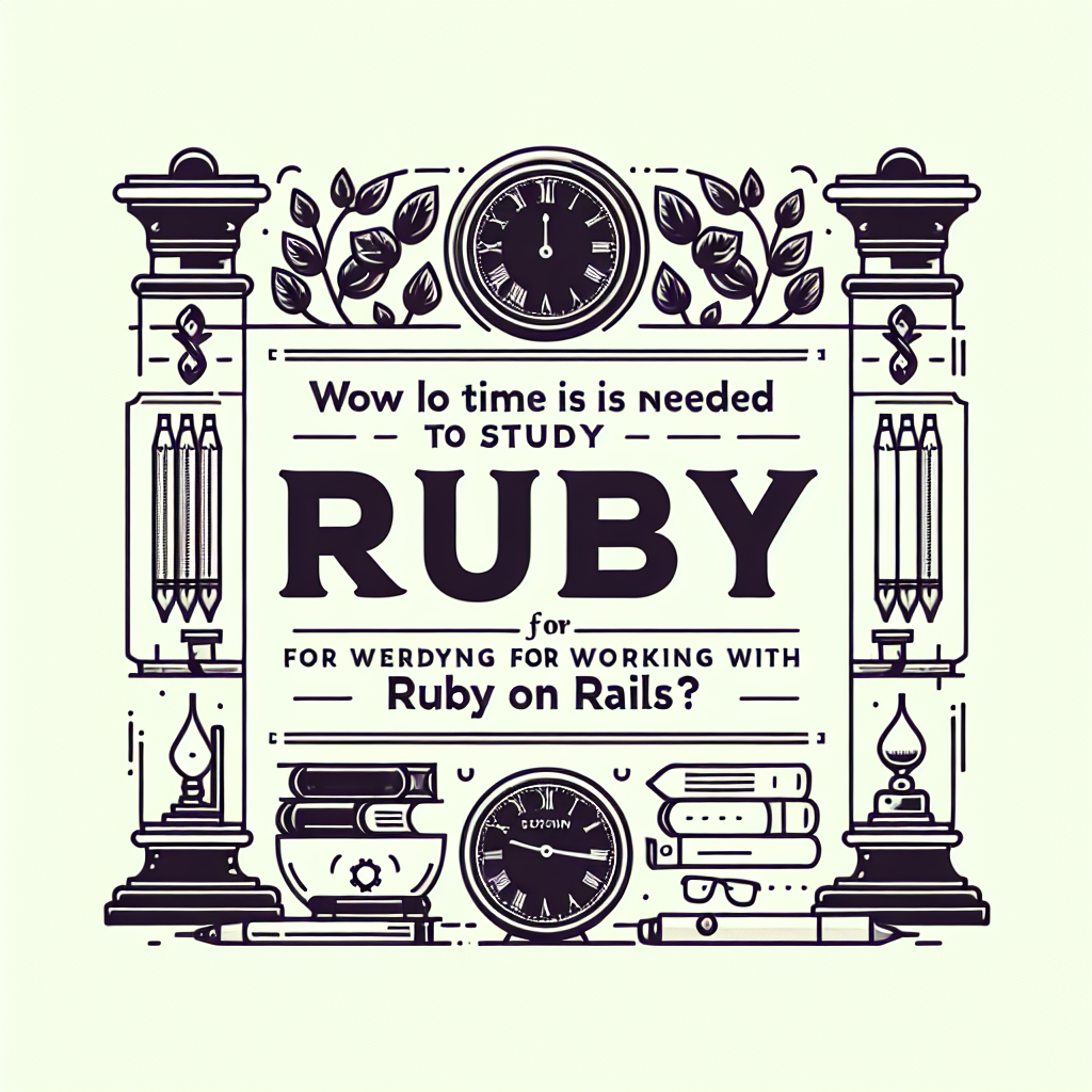 Сколько времени нужно потратить на изучение ruby для работы с ruby on rails?