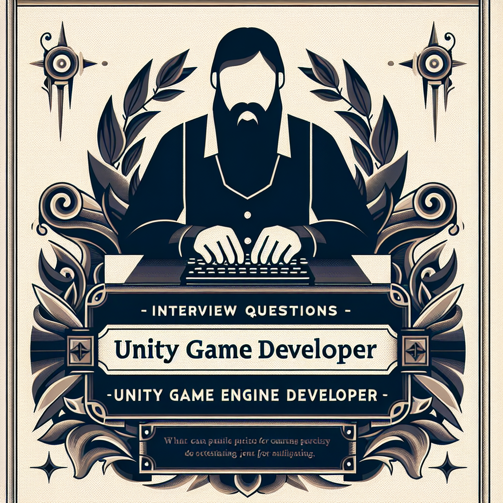 Вопросы на собеседовании с unity-разработчиком: основные аспекты 🔍